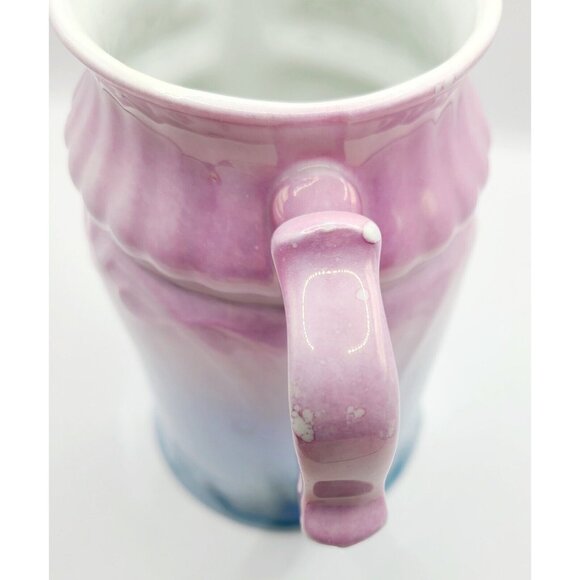 Antique 1920's Bavaria Lusterware RCW German Purple Blue Iridescent Milk Pitcher - Picture 3 of 11